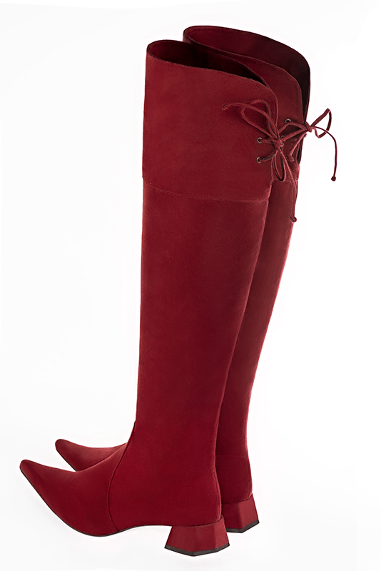 Maroon thigh high boots online